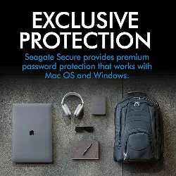 disque dur - lacie mobile drive secure stlr2000400 - chiffré - 2 to - externe (portable) - usb 3.2 gen 1 (usb - c connecteur) - se