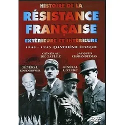 dvd histoire de la résistance française extérieure et intérieure : 1943 - 1945 quatrième époque