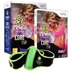 jeu wii zumba fitness core party your abs off fitness belt (import anglais)