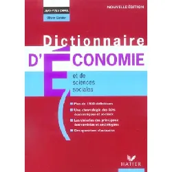 livre dictionnaire d'économie et de sciences sociales