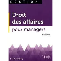 livre droit des affaires pour managers