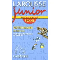 livre larousse junior poche - ce - cm, 7 - 11 ans