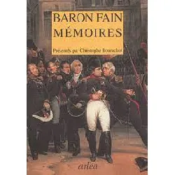 livre mémoires - baron fain