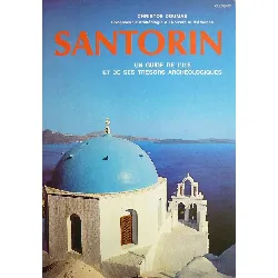 livre santorin - un guide de l'île et de ses trésors archéologiques