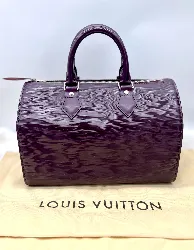 louis vuitton speedy 25 en cuir épi couleur prune