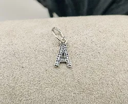 pandora charm alphabet lettre a argent 925 millième (22 ct) 0,57g