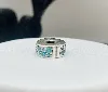 pandora charm clip pavé bleu-vert argent 925 millième (22 ct) 2,35g