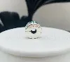pandora charm clip pavé bleu-vert argent 925 millième (22 ct) 2,35g