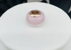 pandora charm verre de murano rose mat argent 925 millième (22 ct) 2,28g