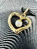 pendentif coeur or perle or 750 millième (18 ct) 1,38g