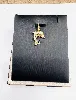 pendentif or dauphin orné d'un saphir or 750 millième (18 ct) 1,25g