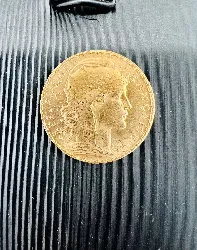 pièce d'or 20 francs marianne coq  1907 or 900/1000 6,45g