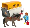 playmobil 3249 - cavalière avec jeep, van et cheval