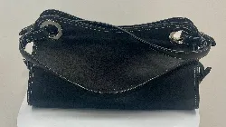 sac lancel en cuir noir avec chainette argenté