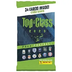stickers panini top class 2023 tc - fat pack 24 cartes + 2 holo