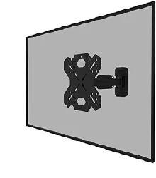 support pour tv neomounts wl40s - 840bl12 wall mount