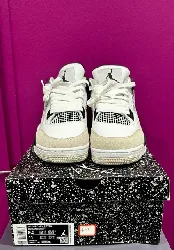 air jordan 4 retro white/black-natural grey