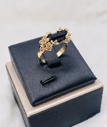 bague charles jourdan paris onyx noir corps entrelacés