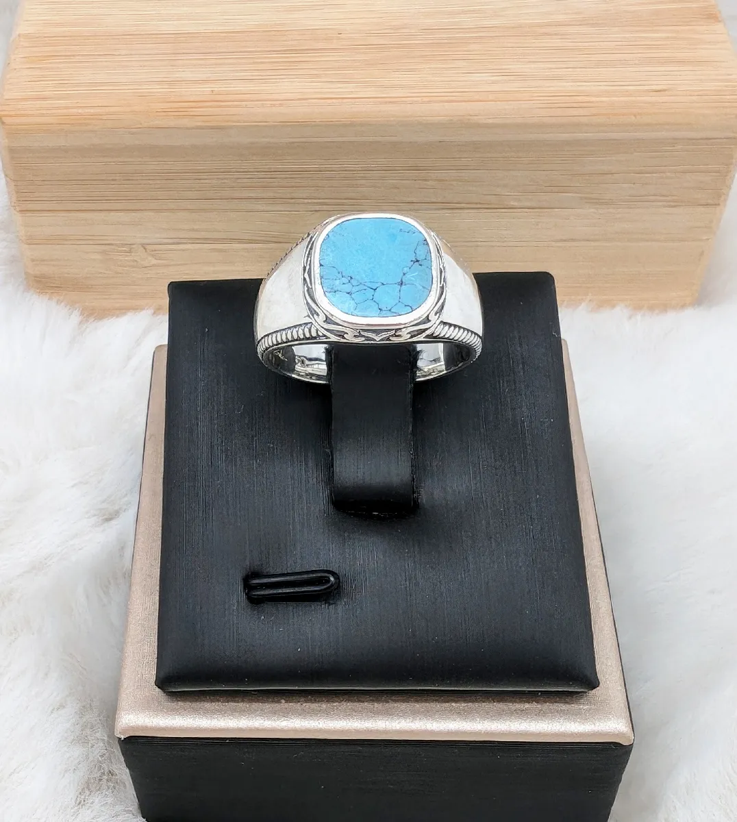 Bague Thomas Sabo en argent 925 et pierre imitation Turquoise