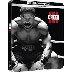 blu-ray creed iii - 4k ultra hd + blu - ray - édition boîtier steelbook