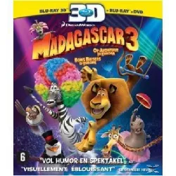 blu-ray madagascar 3 (blu-ray 3d+ blu-ray + dvd)