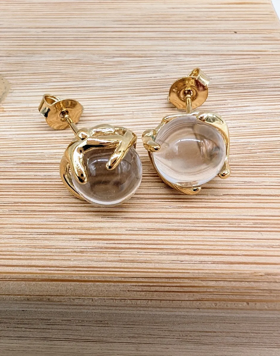Boucles D’oreilles CHARLES JOURDAN Paris – Vintage 90s/2000 – Argentées Clips