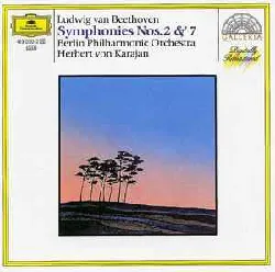 cd ludwig van beethoven / berlin philharmonic orchestra / herbert von karajan - symphonies nos. 2 & 7 (1987)