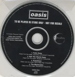 cd oasis - fade away (1996)