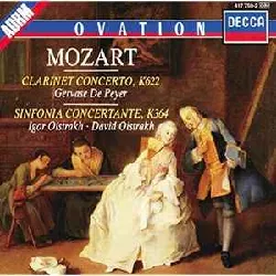 cd wolfgang amadeus mozart - clarinet concerto, k622 / sinfonia concertante, k364 (1985)