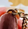 collier / chaine de montre à gousset en or rose maille gourmette or 750 millième (18 ct) 20,43g