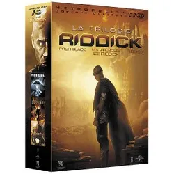 dvd riddick - la trilogie : pitch black + les chroniques de riddick + riddick