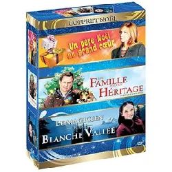 dvd un père noël au grand coeur - une famille pour un héritage - le magicien de la blanche vallée - coffret