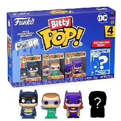 figurine funko! pop - bitty pop pack 4 figurines - dc comics- marvel - batman adam west 2,5 cm