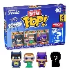 figurine funko! pop - bitty pop pack 4 figurines - dc comics- marvel - batman adam west 2,5 cm