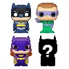 figurine funko! pop - bitty pop pack 4 figurines - dc comics- marvel - batman adam west 2,5 cm