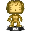 figurine funko! pop - star wars exclusivité walmart n°93 - luke skywalker - métallique or (43016)