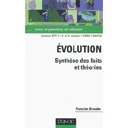 livre evolution - synthèse des faits et théories