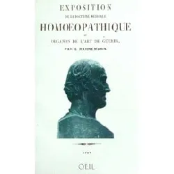 livre exposition de la doctrine médicale homéopathique ou organon de l'art de guérir