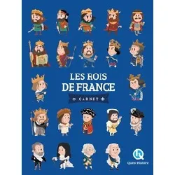 livre les rois de france - carnet