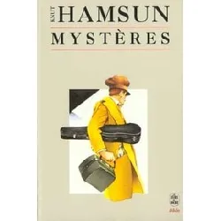 livre mystères de knut hamsun