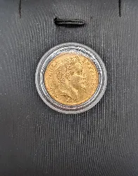 pièce d'or 20 francs napoléon 1867 or 900/1000 6,42g