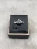 bague argent solitaire oxyde épaulé d'une ligne d'oxydes argent 925 millième (22 ct) 2,78g