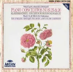 cd wolfgang amadeus mozart, malcolm bilson, the english baroque soloists, john eliot gardiner - piano concertos nos. 25 & 26 (1988
