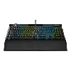 clavier - rétroéclairé corsair gaming k100 rgb - usb - français - commutateur : corsair opx rgb - aluminium brossé noir anodisé