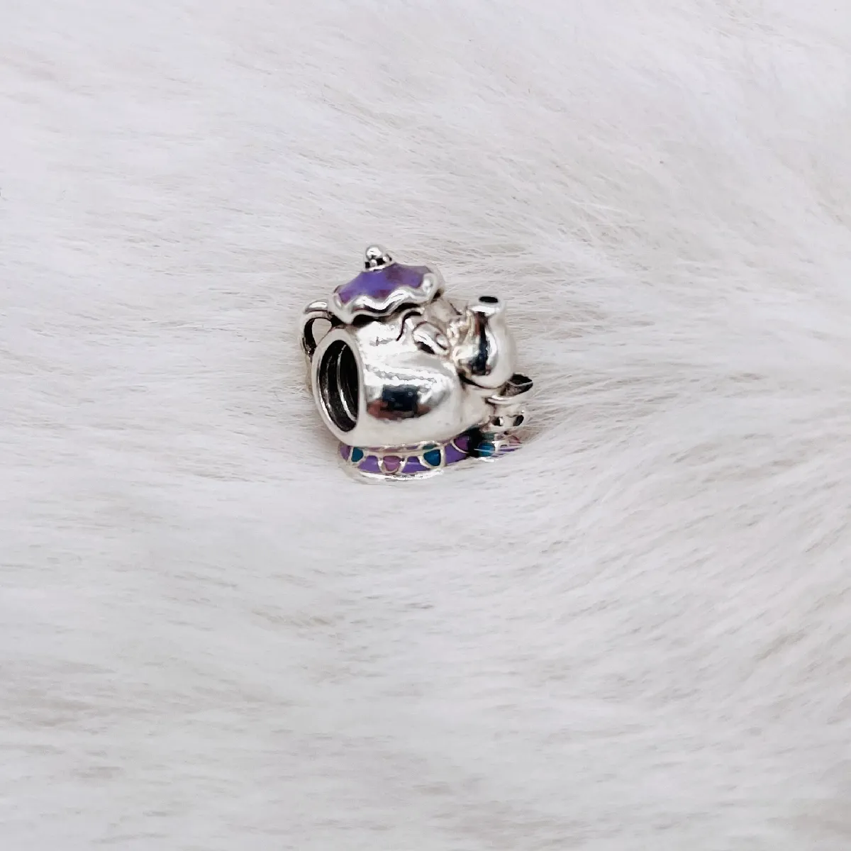 Pandora Charm Disney Madame Samovar et Zip De La Belle Et La Bête