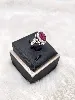 bague argent racine de rubis forme ovale facettée argent 925 millième (22 ct) 5,99g