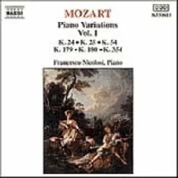 cd wolfgang amadeus mozart - piano variations, vol. 1 (1993)