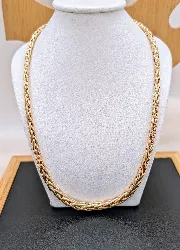 collier maille palmier en chute or 750 millième (18 ct) 17,21g