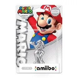 figurine amiibo super mario silver edition argent