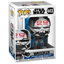 figurine funko! pop - star wars : the clone wars n°413 - wrecker (52027)